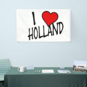 I Heart Holland terug op de achtergrond Spandoek (Beurs)