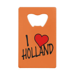 I Heart Holland terug op onze boot Creditkaart Flessenopener