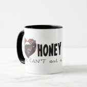 I Heart Honey Badger Mok (Voorkant links)