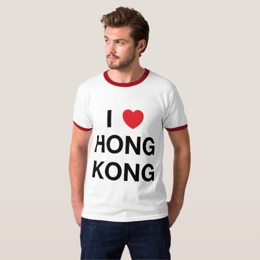 I HEART HONG KONG T-Shirt (Voorkant volledig)