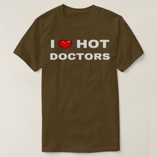 I Heart Hot Doctors 2 T-shirt (Design voorkant)