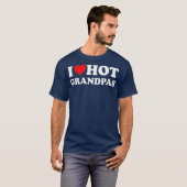 I Heart Hot Grandpas I Love Hot Grandpas Premium T-shirt (Voorkant volledig)