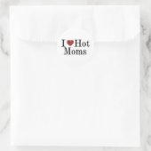 I Heart Hot Moms Ronde Sticker (Tas)