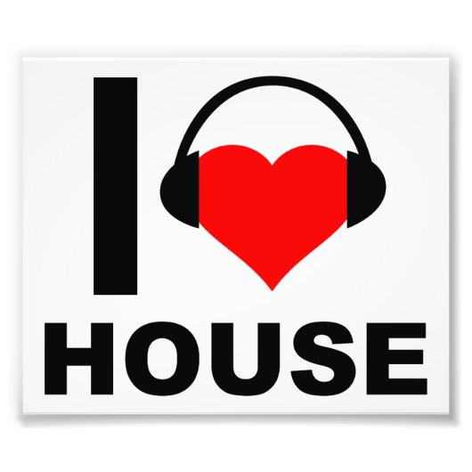 I Heart House Grappige Poster (Voorkant)