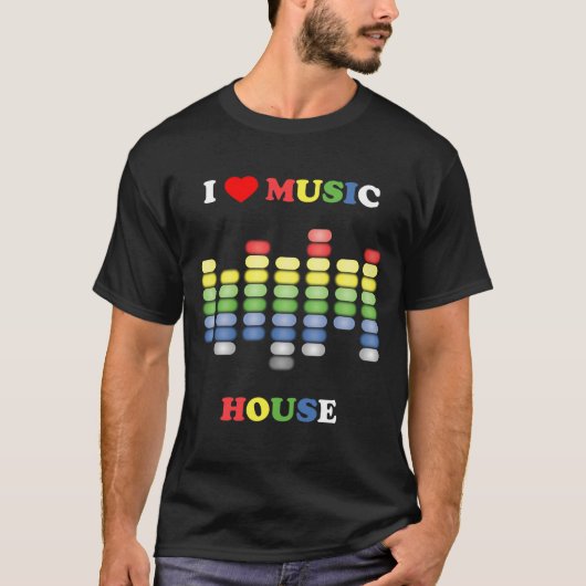 I Heart House Music T-shirt (Voorkant)