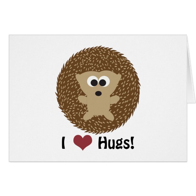 I Heart Hugs hedgel (Voorkant Horizontaal)