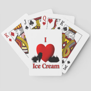 I Heart Ice Cream Pokerkaarten