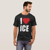 I Heart ICE Tee Patriotic Conservative Support T-shirt (Voorkant volledig)