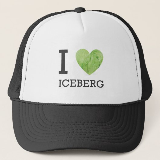 I Heart Iceberg Trucker Pet (Voorkant)