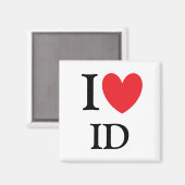 I Heart Idaho Magnet (Voorkant / Achterkant)