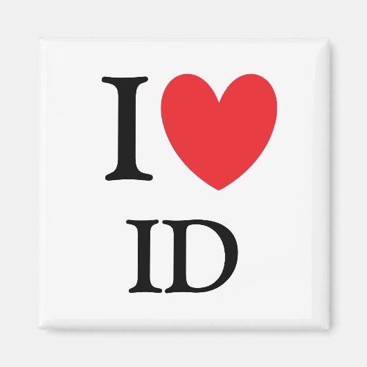 I Heart Idaho Magnet (Voorkant)