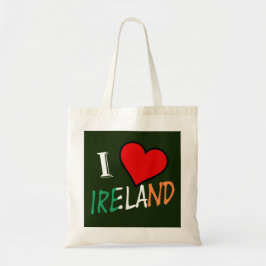 I Heart Ierland overlay btcnt Tote Bag