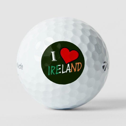 I Heart Ierland overlay tmtp5 gbcnt Golfballen (Voorkant)