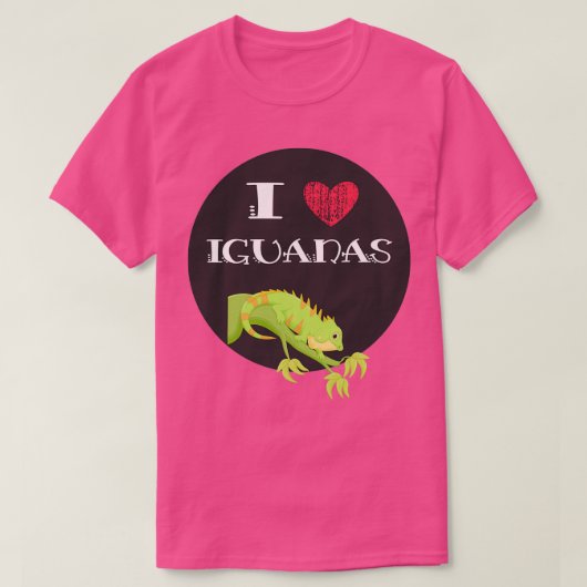 I Heart Iguana Lover Gift 5 T-shirt (Design voorkant)
