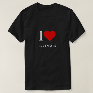 I Heart Illinois blk Mannen T-shirt