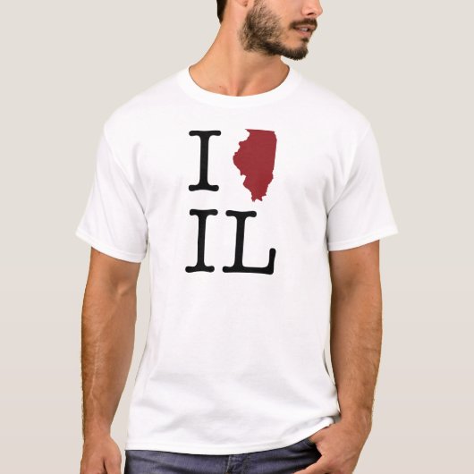 I Heart Illinois T-shirt (Voorkant)