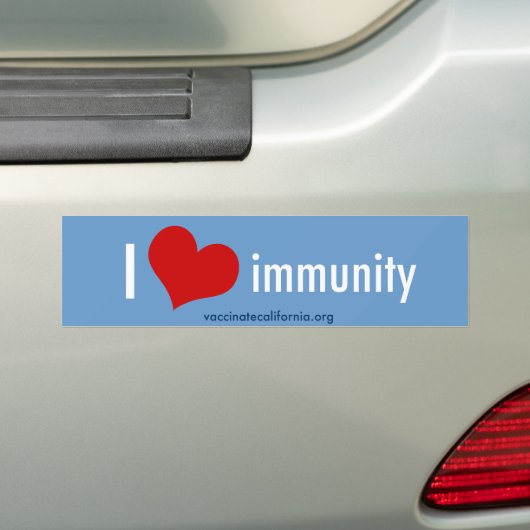 I Heart Immunity Bumpersticker (Op auto)