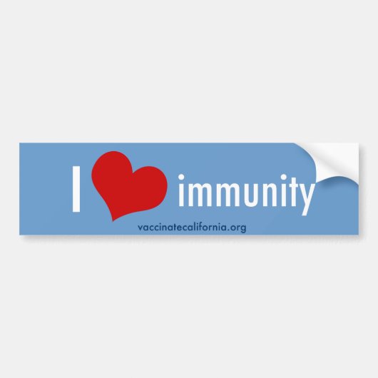 I Heart Immunity Bumpersticker (Voorkant)