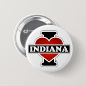 I Heart Indiana Ronde Button 5,7 Cm (Voorkant /achterkant)