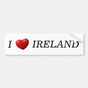 I Heart Ireland bscn Bumpersticker