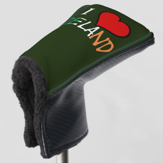 I Heart Ireland overlay-defect Golfheadcover (3/4 voorkant)