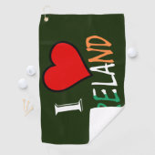 I Heart Ireland overlay gtcnt Golfhanddoek (Insitu)