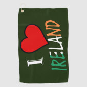 I Heart Ireland overlay gtcnt Golfhanddoek (Voorkant)