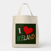 I Heart Ireland overlay gtcnt Tote Bag (Achterkant)