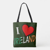 I Heart Ireland overlay stint Tote Bag (Achterkant)