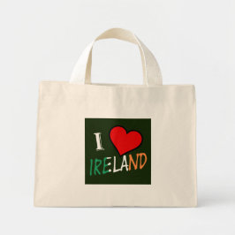 I Heart Ireland overlay tcnt Mini Tote Bag