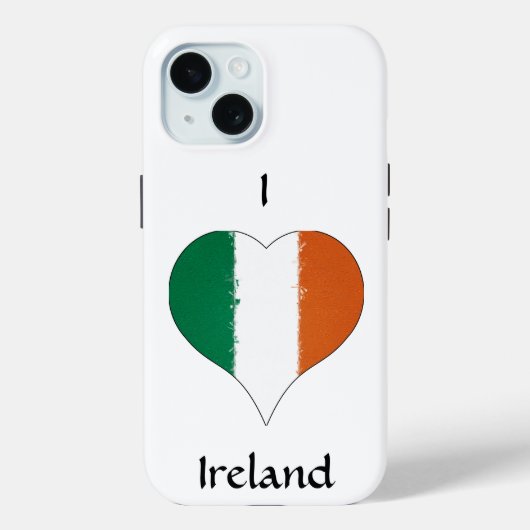 I Heart Ireland Tricolor Flag Case-Mate iPhone Case (Achterkant)
