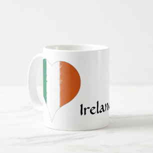 I Heart Ireland Tricolor Flag Koffiemok