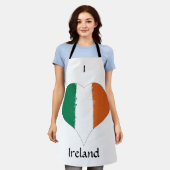 I Heart Ireland Tricolor Flag Schort (Gedragen)