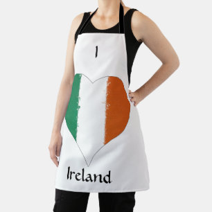 I Heart Ireland Tricolor Flag Schort