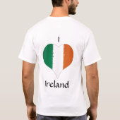 I Heart Ireland Tricolor Flag T-shirt (Achterkant)
