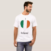 I Heart Ireland Tricolor Flag T-shirt (Voorkant volledig)