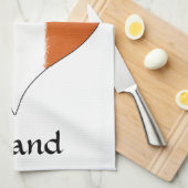 I Heart Ireland Tricolor Flag Theedoek (Quarter Fold)