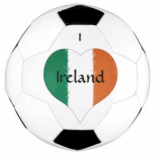 I Heart Ireland Tricolor Flag Voetbal (Voorkant)