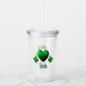 I Heart Irish Acryl Drinkbeker (Voorkant)