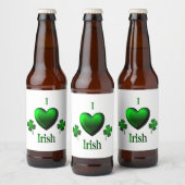 I Heart Irish Bier Etiket (Flessen)