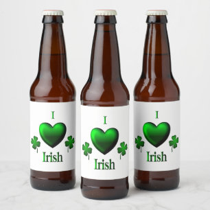 I Heart Irish Bier Etiket