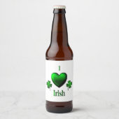 I Heart Irish Bier Etiket (Voorkant)