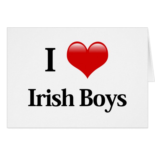I Heart Irish Boys (Voorkant Horizontaal)