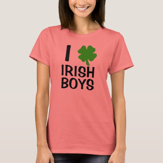 I Heart Irish Boys T-shirt (Voorkant)