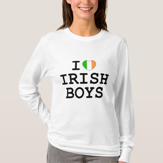 I Heart Irish Boys T-shirt (Voorkant)