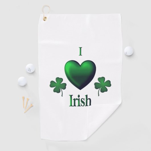 I Heart Irish Golfhanddoek (Insitu)