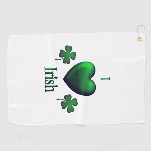 I Heart Irish Golfhanddoek (Horizontaal)
