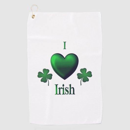 I Heart Irish Golfhanddoek (Voorkant)