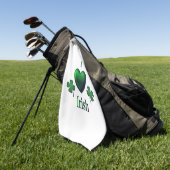 I Heart Irish Golfhanddoek (Groen)
