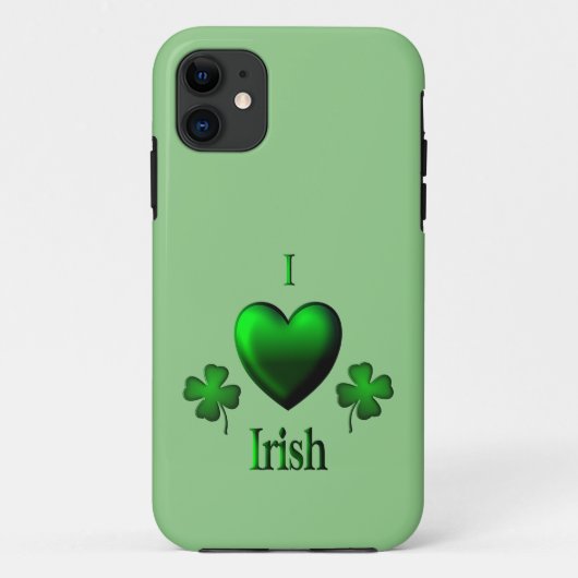 I Heart Irish Green Case-Mate iPhone Case (Achterkant)